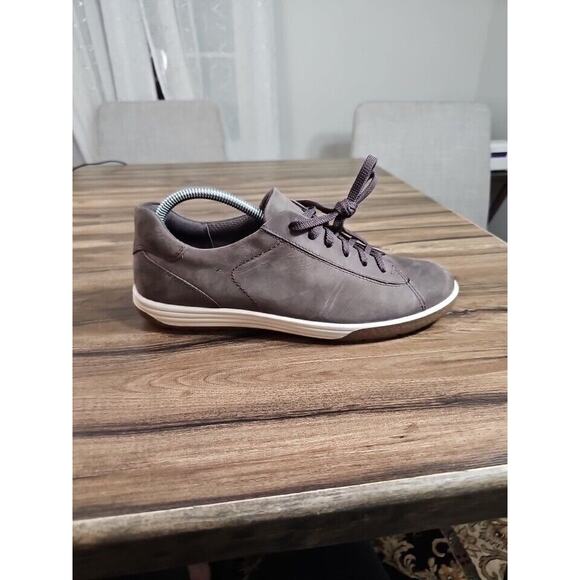 Ecco Danish Design Brown Suede Leather Lace Up Casual Shoes Women's 9 Eu 40 - Picture 2 of 12